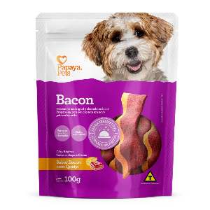 PETISCO BACON C QUEIJO PAPAYA PETS 100 G