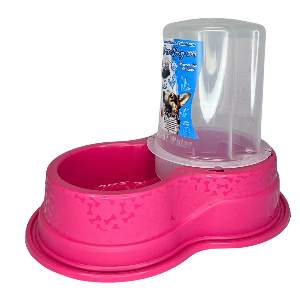 COMEDOURO E BEBEDOURO DURADOG ROSA 1,5L