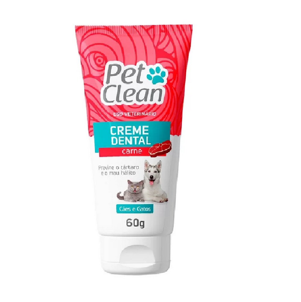 CREME DENTAL CARNE PET CLEAN 90G