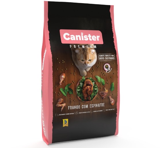 CANISTER GATOS CASTRADOS FRANGO 10,1 KG