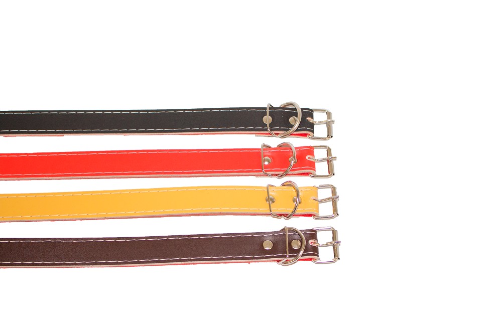 COLEIRA DE COURO FORRADA N.9 - UN