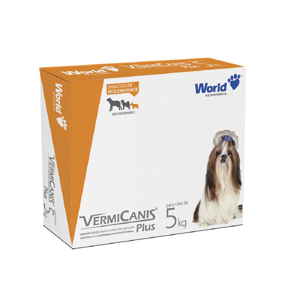 VERMICANIS 400MG 5KG - 04 COMPRIMIDOS