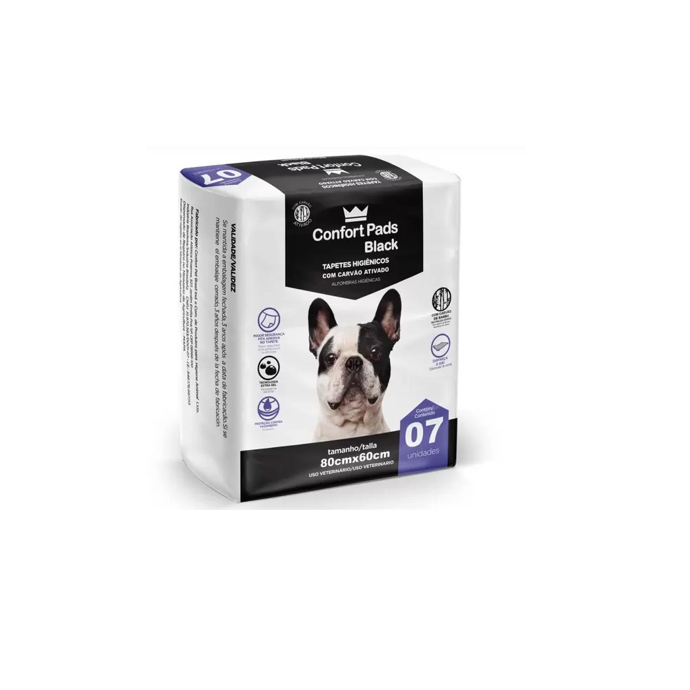 TAPETE HIG CONFORT BLACK 80X60 - 07 UN