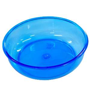 BANHEIRA PLASTICA REDONDA M AZUL 180ML