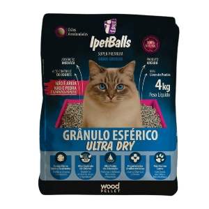 AREIA IPETBALLS ESFERICO GRAO GROSSO 4KG