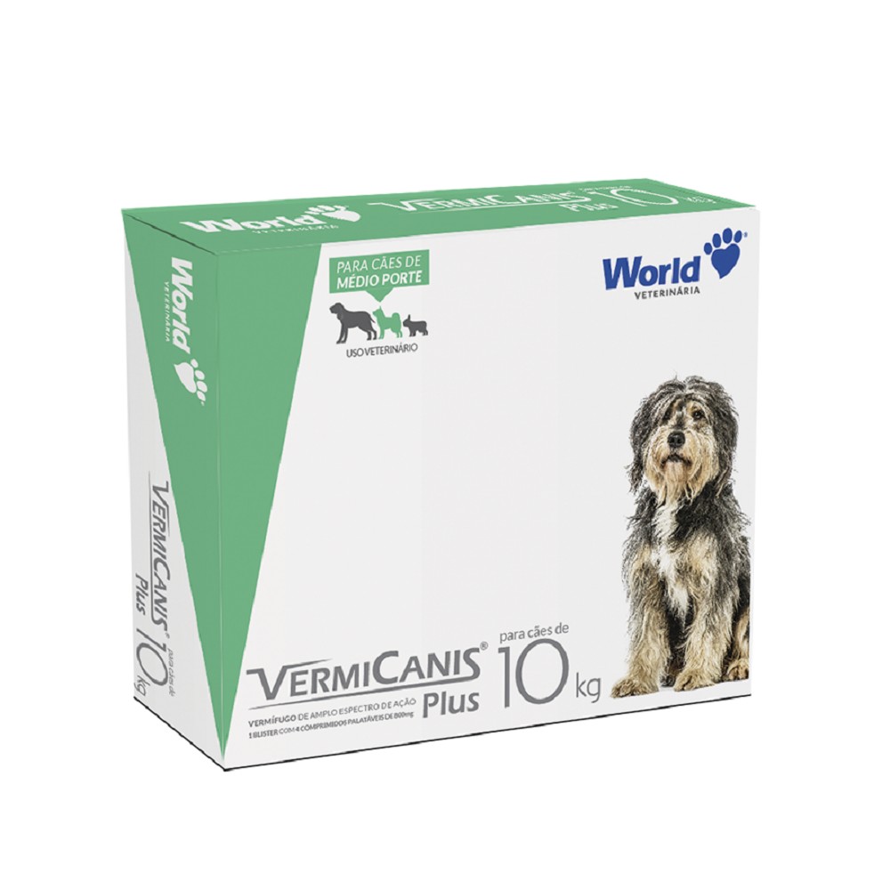 VERMICANIS 800MG 10KG - 04 COMPRIMIDOS