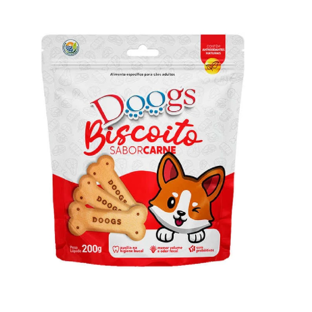 BISCOITO SABOR CARNE DOOGS 200 GR