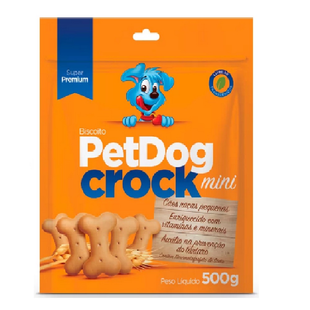 BISCOITO PET DOG CROCK MINI 500G
