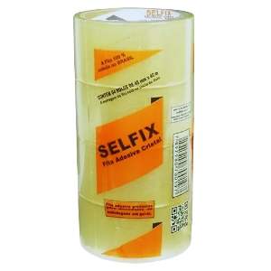 FITA SELFIX 45X40 CRISTAL PCT COM 4 UN