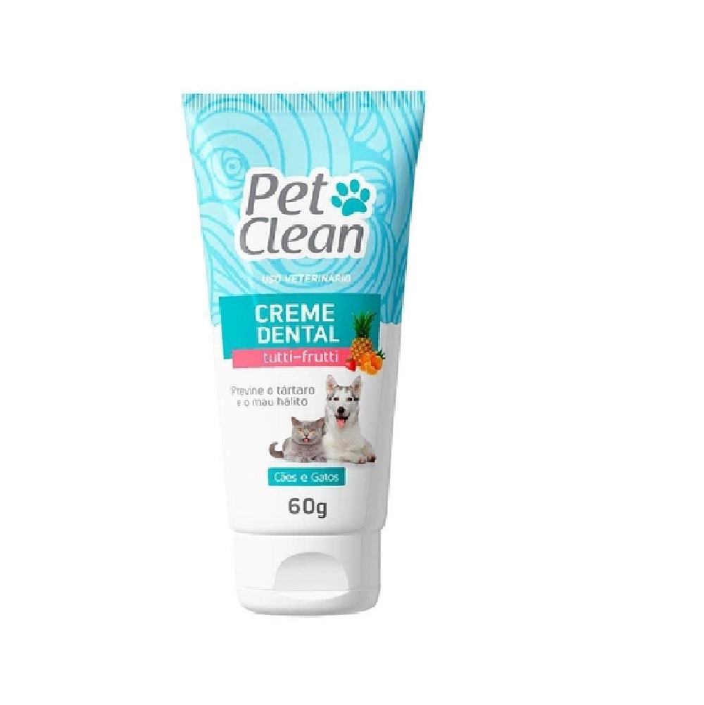 CREME DENTAL TUTTI-FRUTTI PET CLEAN 90G