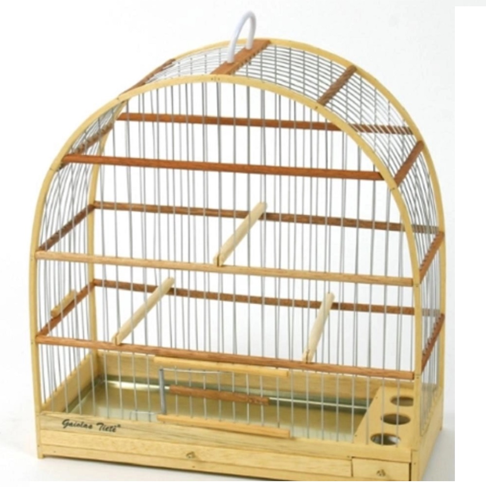 GAIOLA MADEIRA COM ARAME Nº4