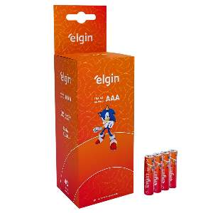 PILHA ELGIN ZINCO PQ AAA CAIXA 40 UN