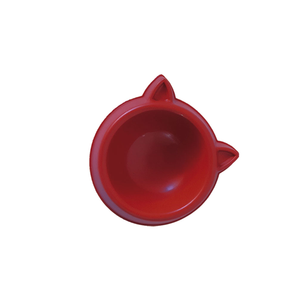 COMEDOURO GATO LUXO - 100ML VERMELHO