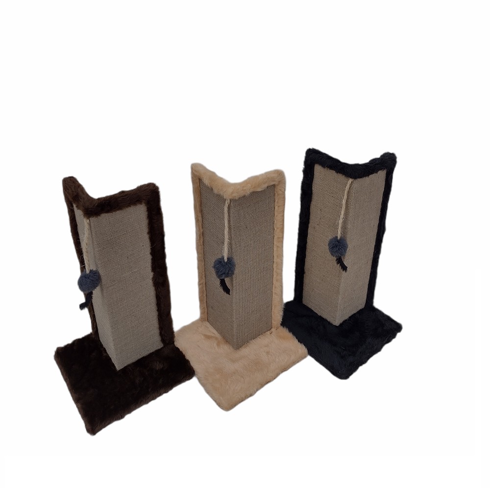 ARRANHADOR DE CANTO COM BASE - BEGE