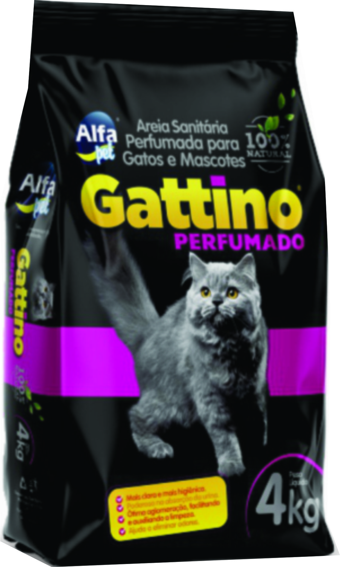 AREIA SANITARIA GATTINO PERFUMADA 5X4 KG