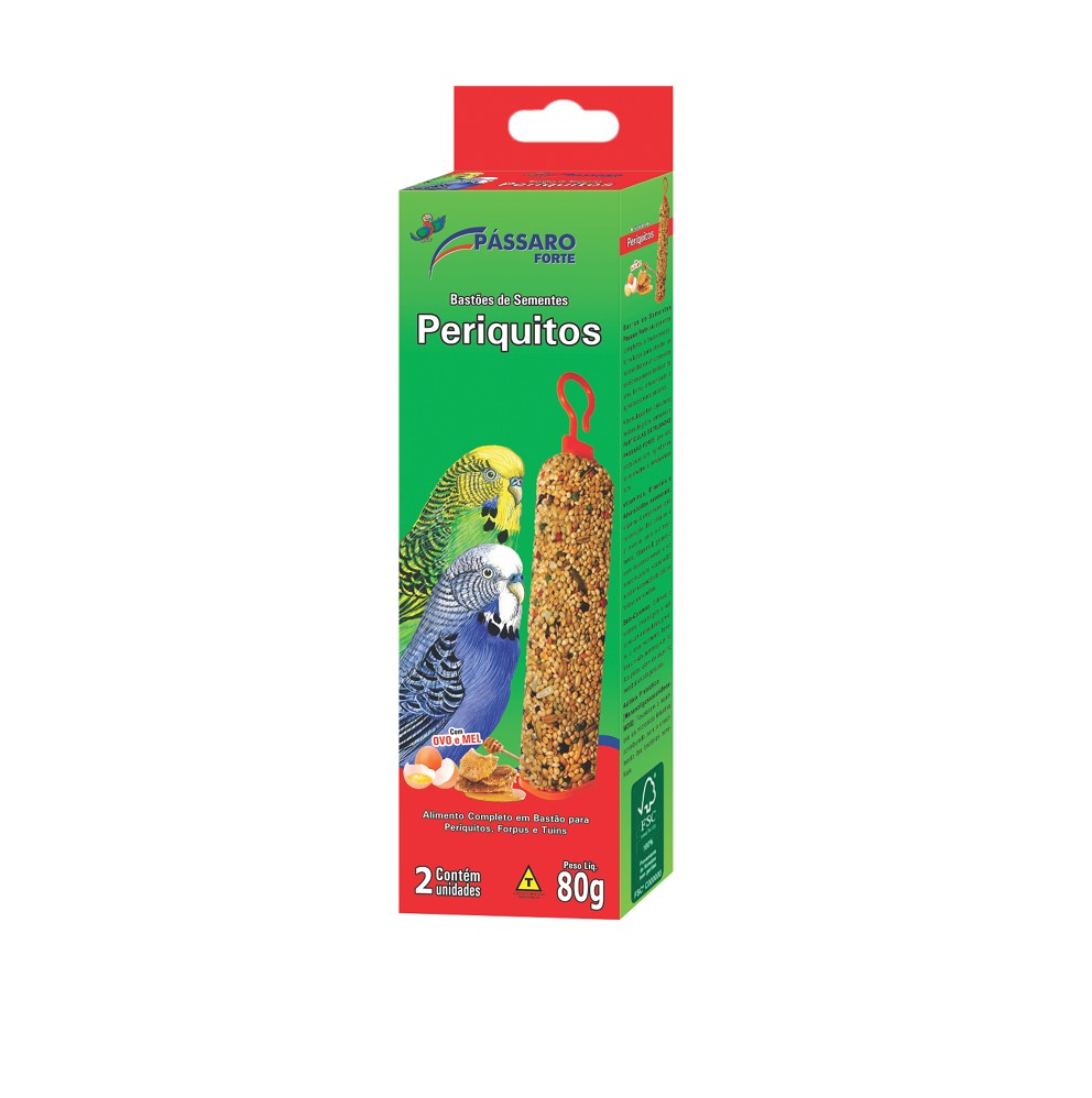 BASTAO DE SEMENTES - 80 GR PERIQUITOS