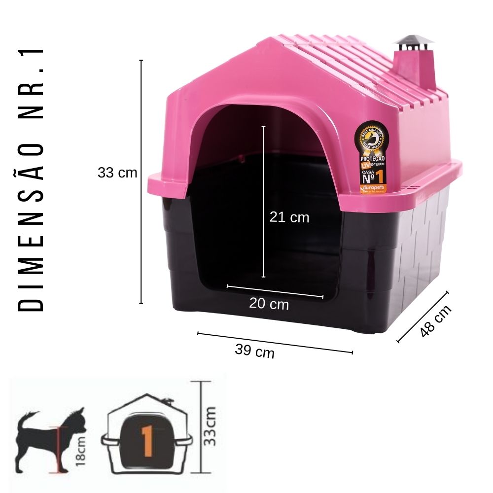 CASA DE CACHORRO DURAHOUSE N.1 - ROSA