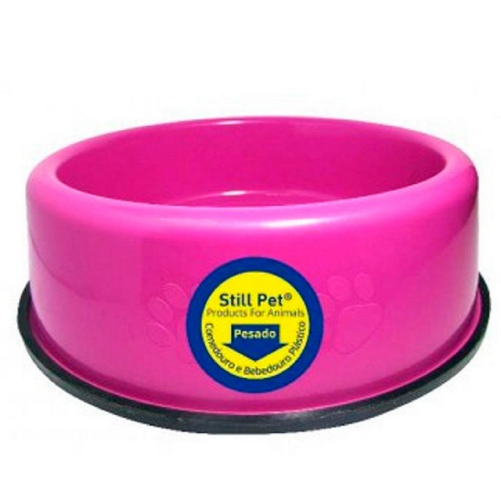 COMEDOURO PESADO FILHOTE 300ML - ROSA