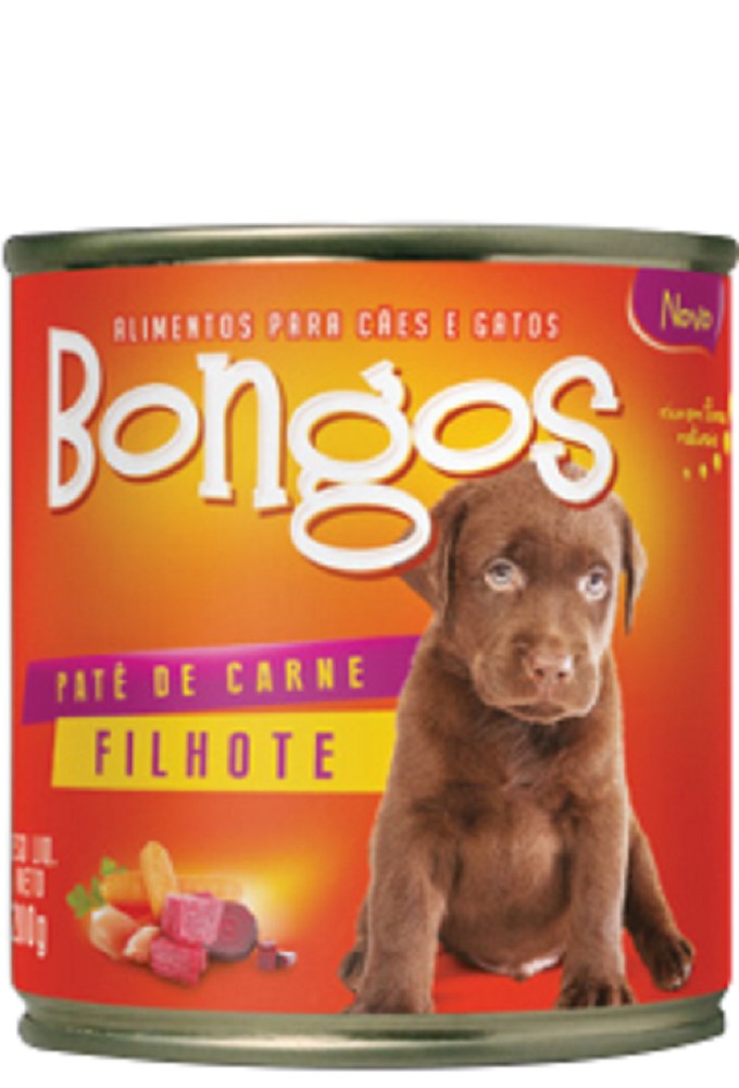 PATE BONGOS CAO FILHOTE CARNE 280G