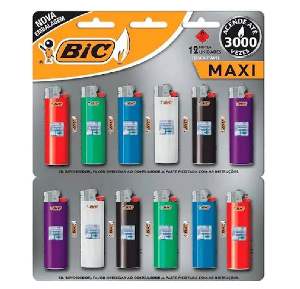 KIT ISQUEIRO BIC MAXI 12 UN