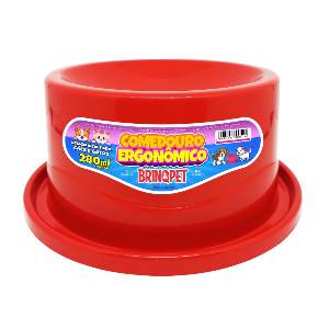 COMED PLAST.ERGO BRINQPET 280 ML VERMELH