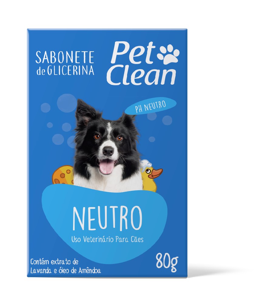 SABONETE NEUTRO PET CLEAN 80G