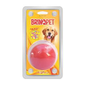 BOLA MACICA COL. 75MM LISA DOGAO VERMELH