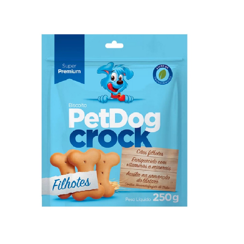 BISCOITO PET DOG CROCK FILHOTES 250G