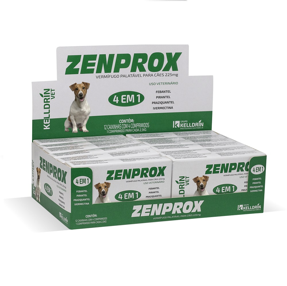 ZENPROX VERMIFUGO CAES 4 X 225MG