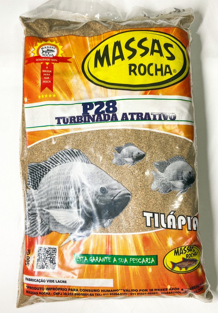MASSA P/ TILAPIA - P28 TURBINADA 500 GR