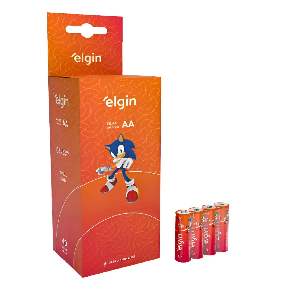 PILHA ELGIN ZINCO PQ AA CAIXA 40 UN
