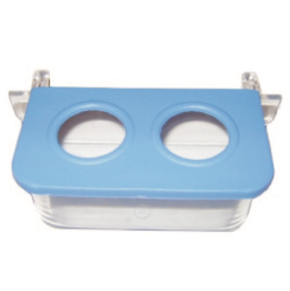 COMEDOURO 2 FUROS ACRILICO C/ SUPORTE