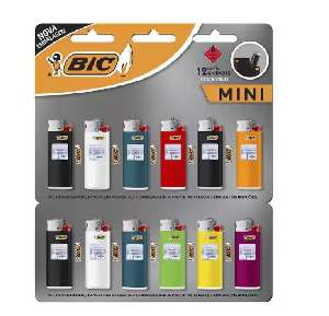 KIT ISQUEIRO BIC MINI 12 UN