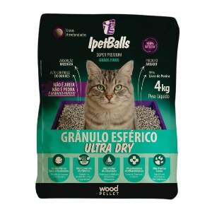 AREIA IPETBALLS ESFERICO GRAO FINO 4KG