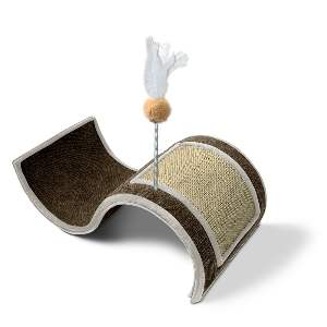 ARRANHADOR P GATOS WAVE 50X29X16 CINZA