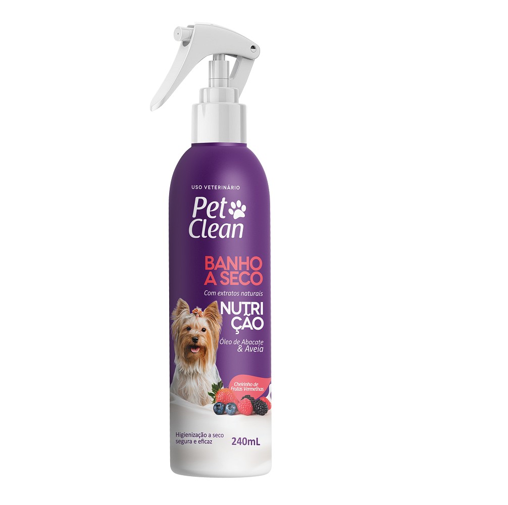 BANHO A SECO NUTRICAO PET CLEAN 240 ML